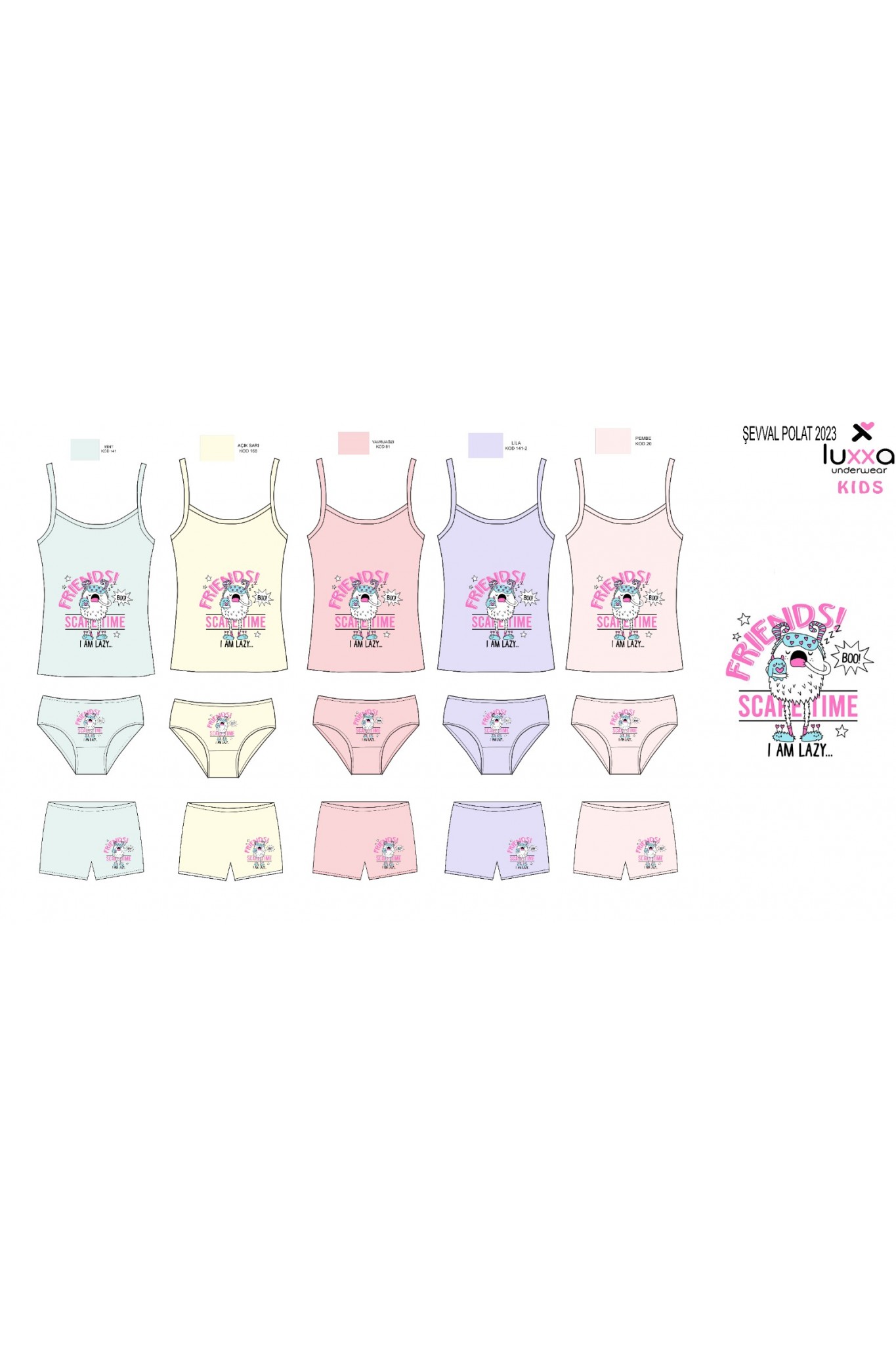 Luxxa 1607 Kız Çocuk Külot 10'lu