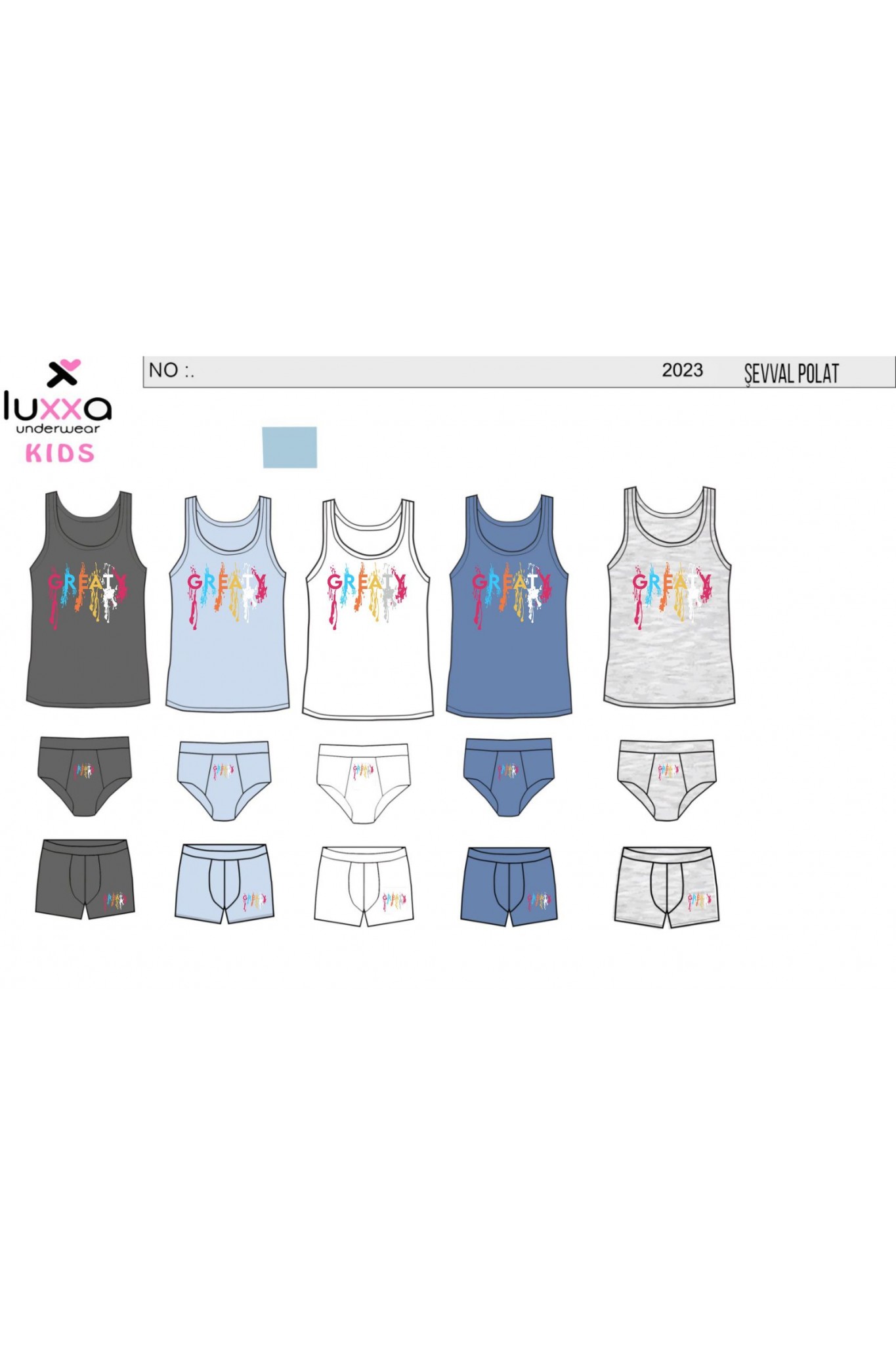 Luxxa 2407 Erkek Çocuk Boxer 10'lu