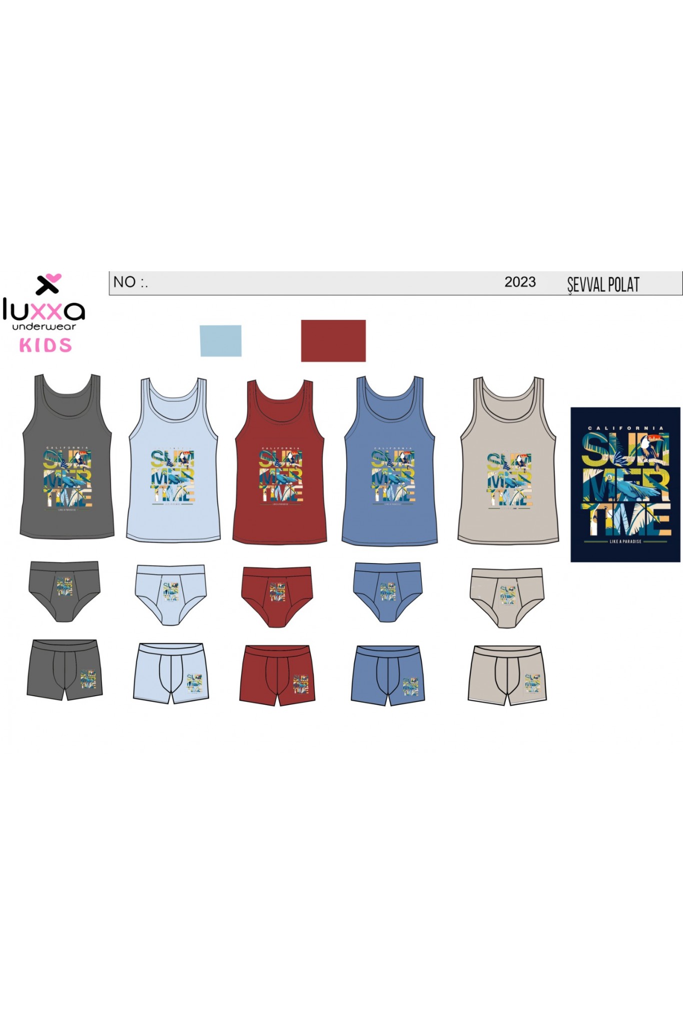 Luxxa 2506 Erkek Çocuk Atlet 10'lu