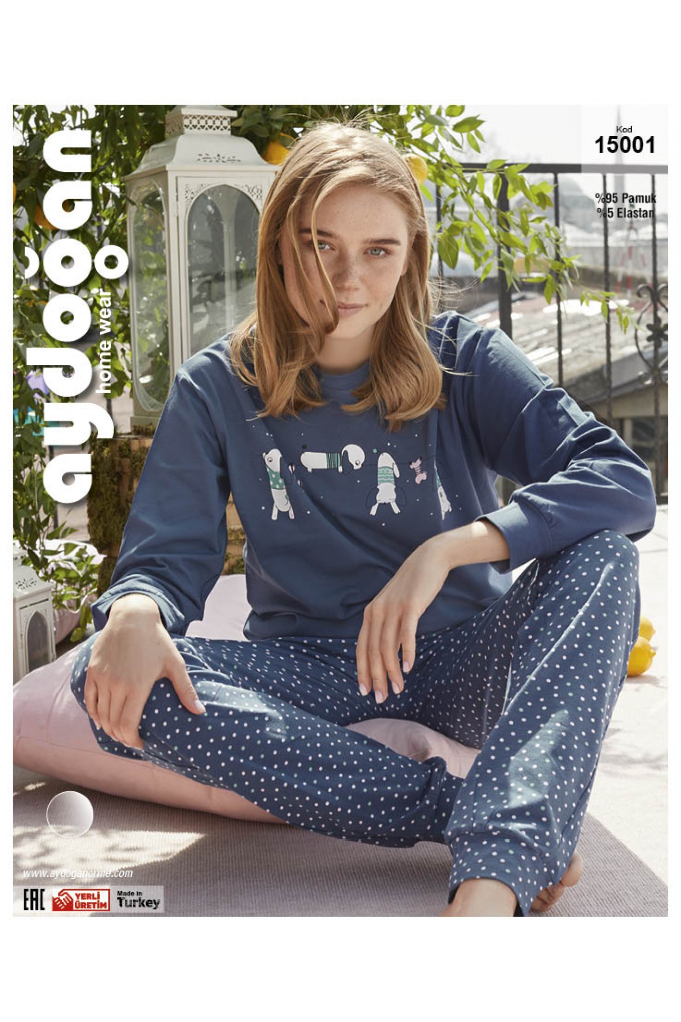 Aydoğan 15001 Kadın Uzun Kollu Pijama Takımı