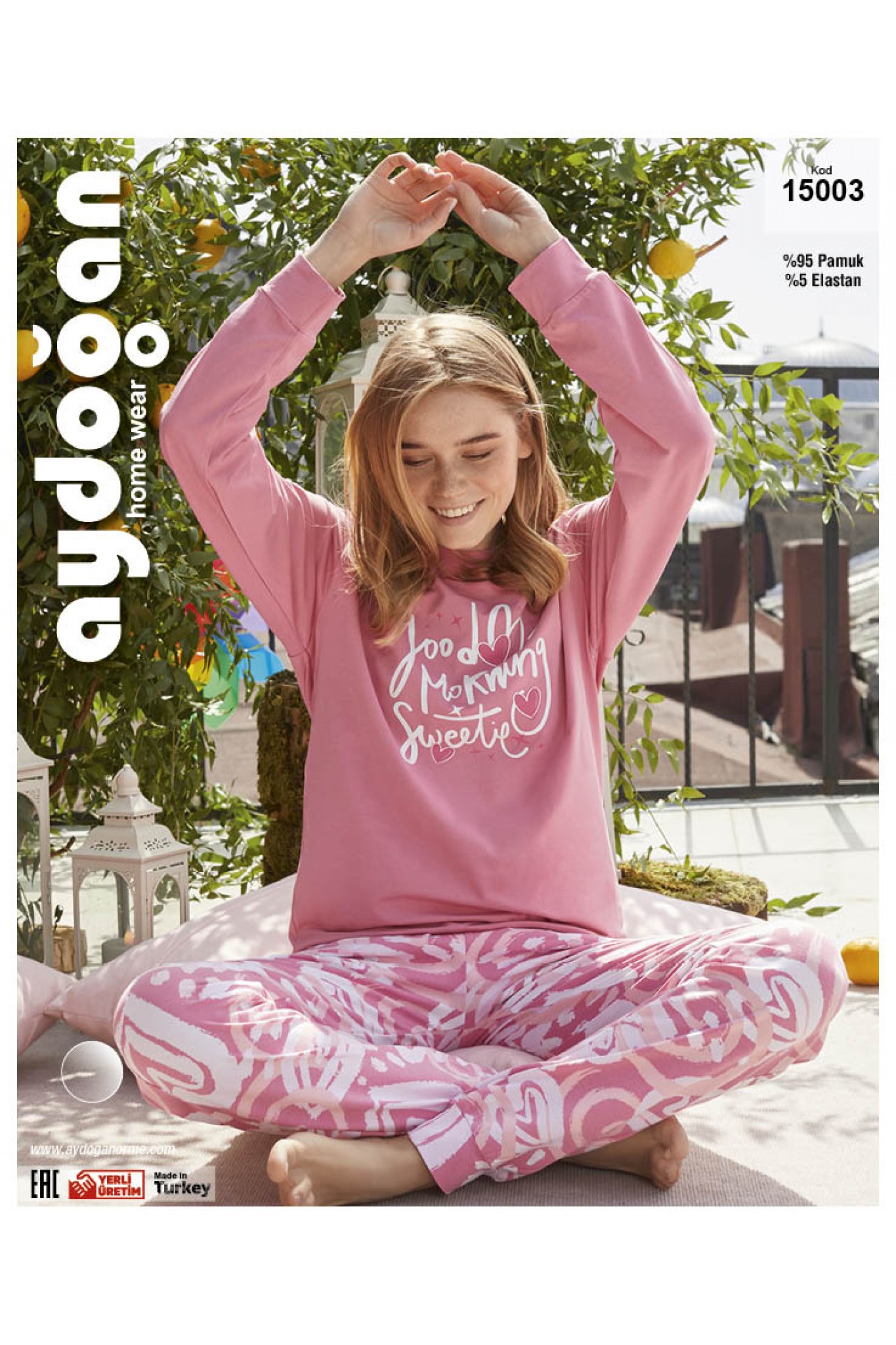 Aydoğan 15003 Kadın Uzun Kollu Pijama Takımı