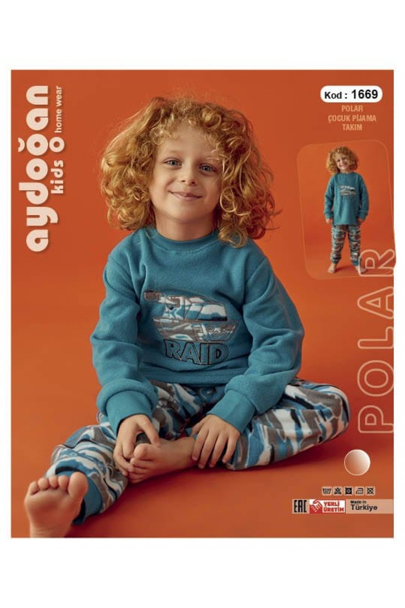 Aydoğan 1669 Erkek Çocuk Polar Pijama Takım