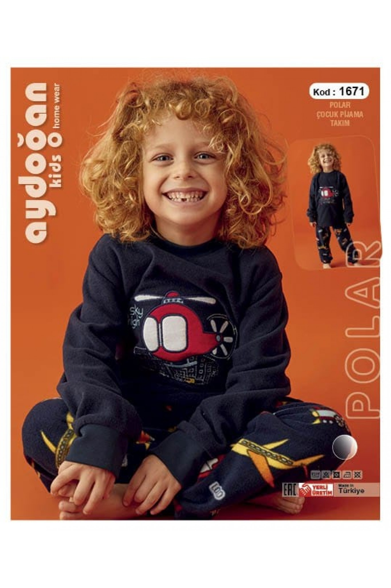 Aydoğan 1671 Erkek Çocuk Polar Pijama Takım
