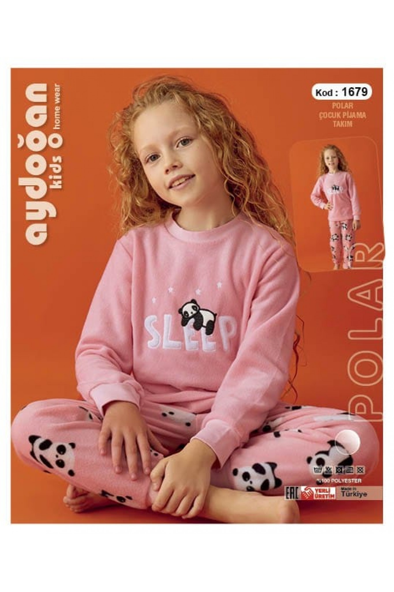 Aydoğan 1679 Kız Çocuk Polar Pijama Takım