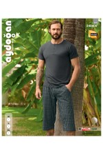 AYDOĞAN 240400 ERKEK MODAL BERMUDA PATLI K.KOL PJ TAKIM