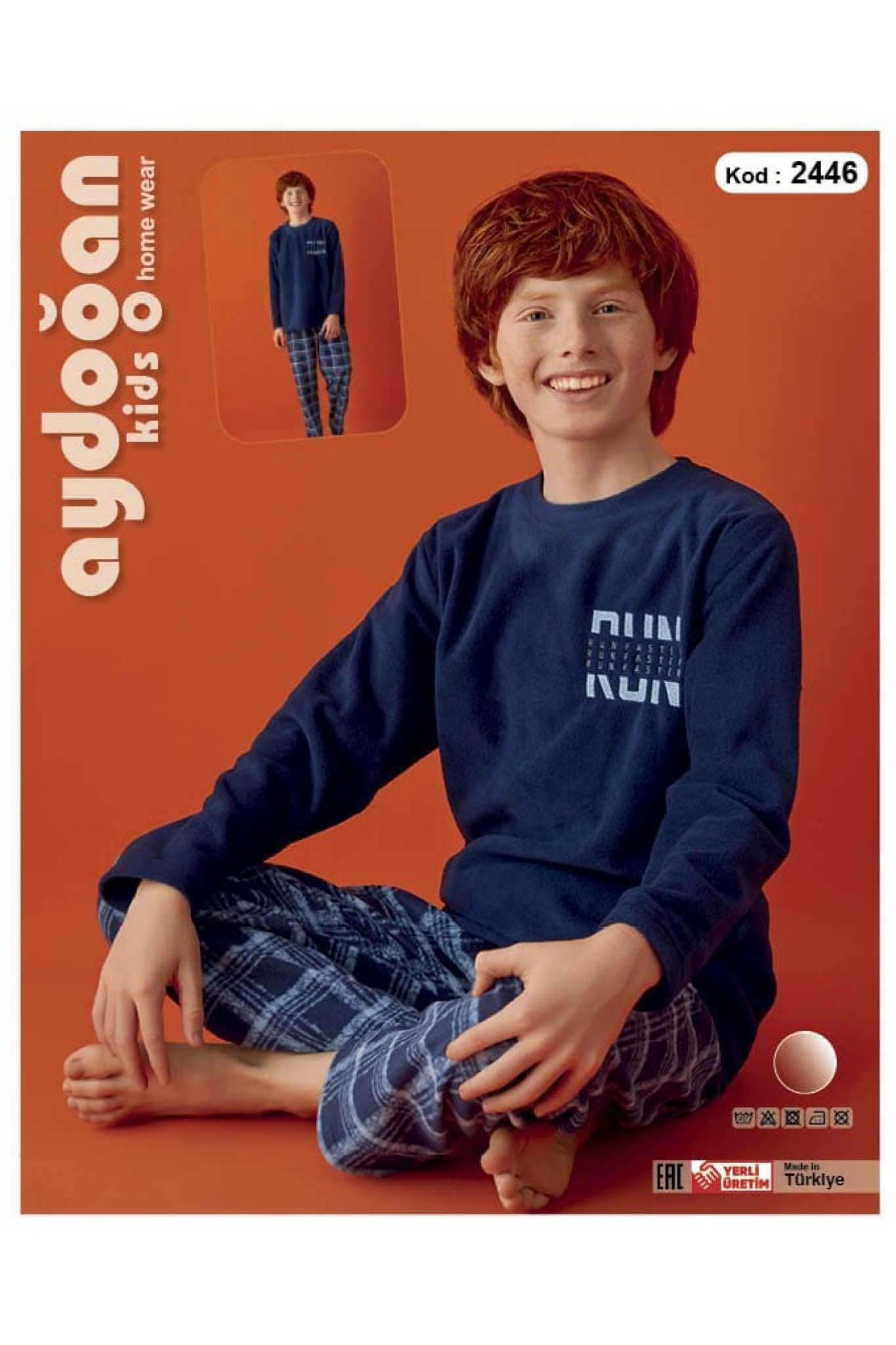 Aydoğan 2446 Erkek Garson Polar Pijama Takım