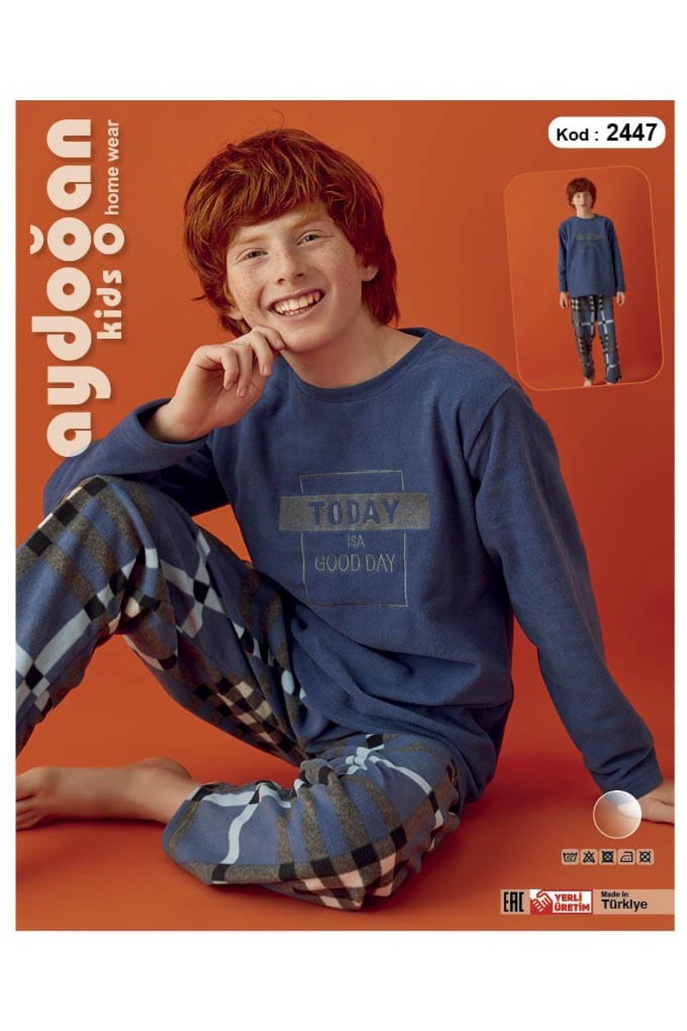 Aydoğan 2447 Erkek Garson Polar Pijama Takım