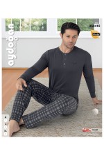 AYDOĞAN 250415  ERKEK MODAL U.KOL PİJAMA TAKIM