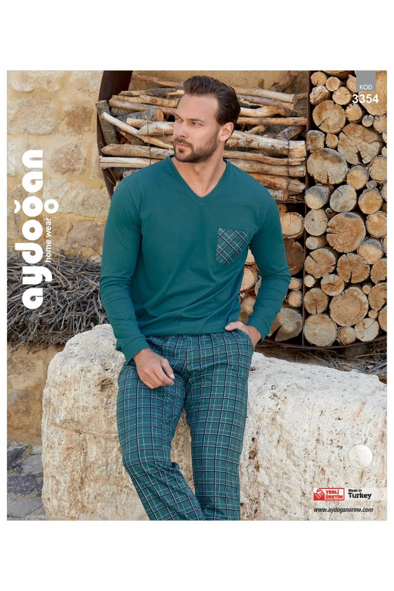 Aydoğan 3354 Erkek Penye Pijama Takım