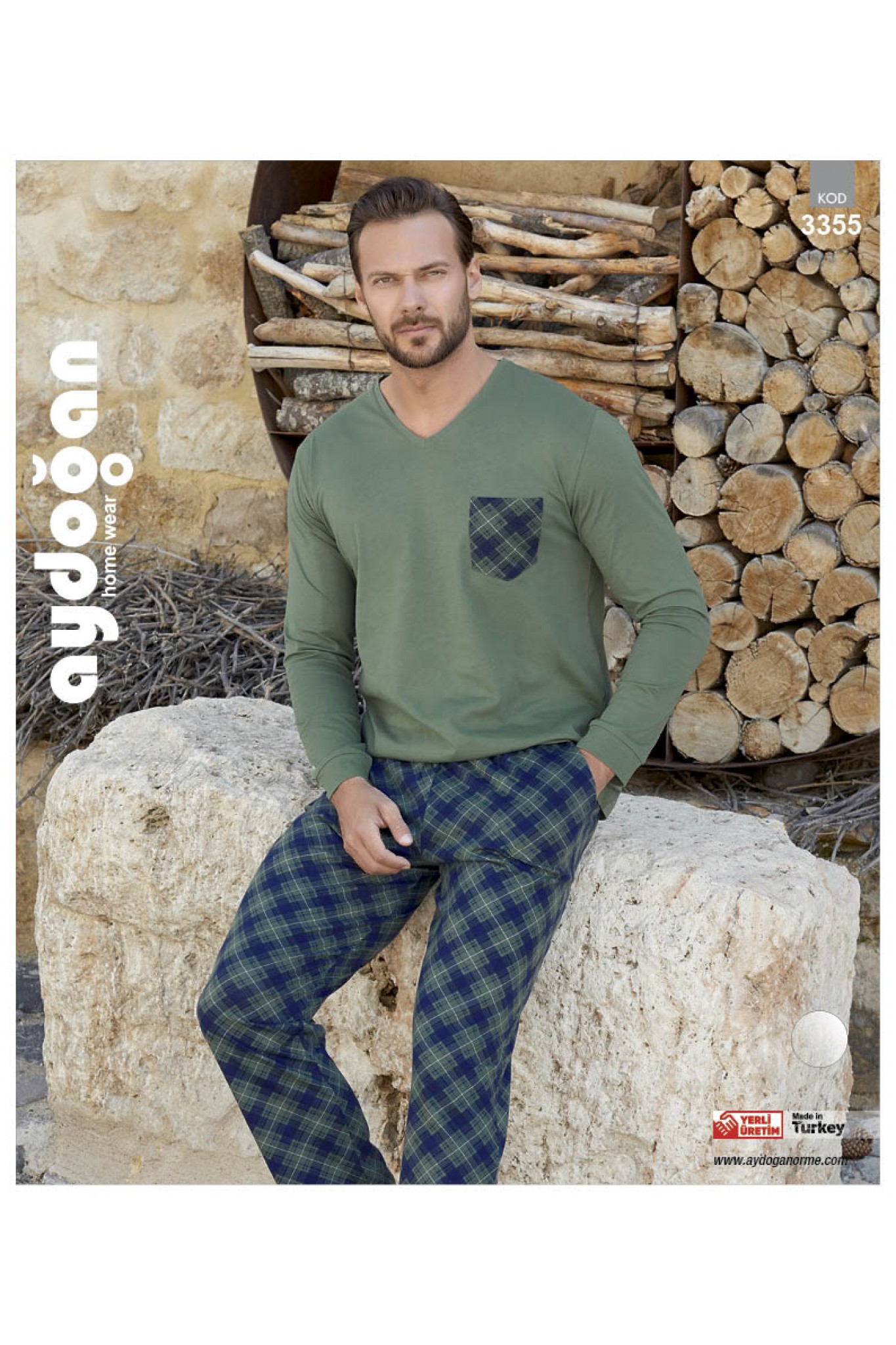 Aydoğan 3355 Erkek Penye Pijama Takım