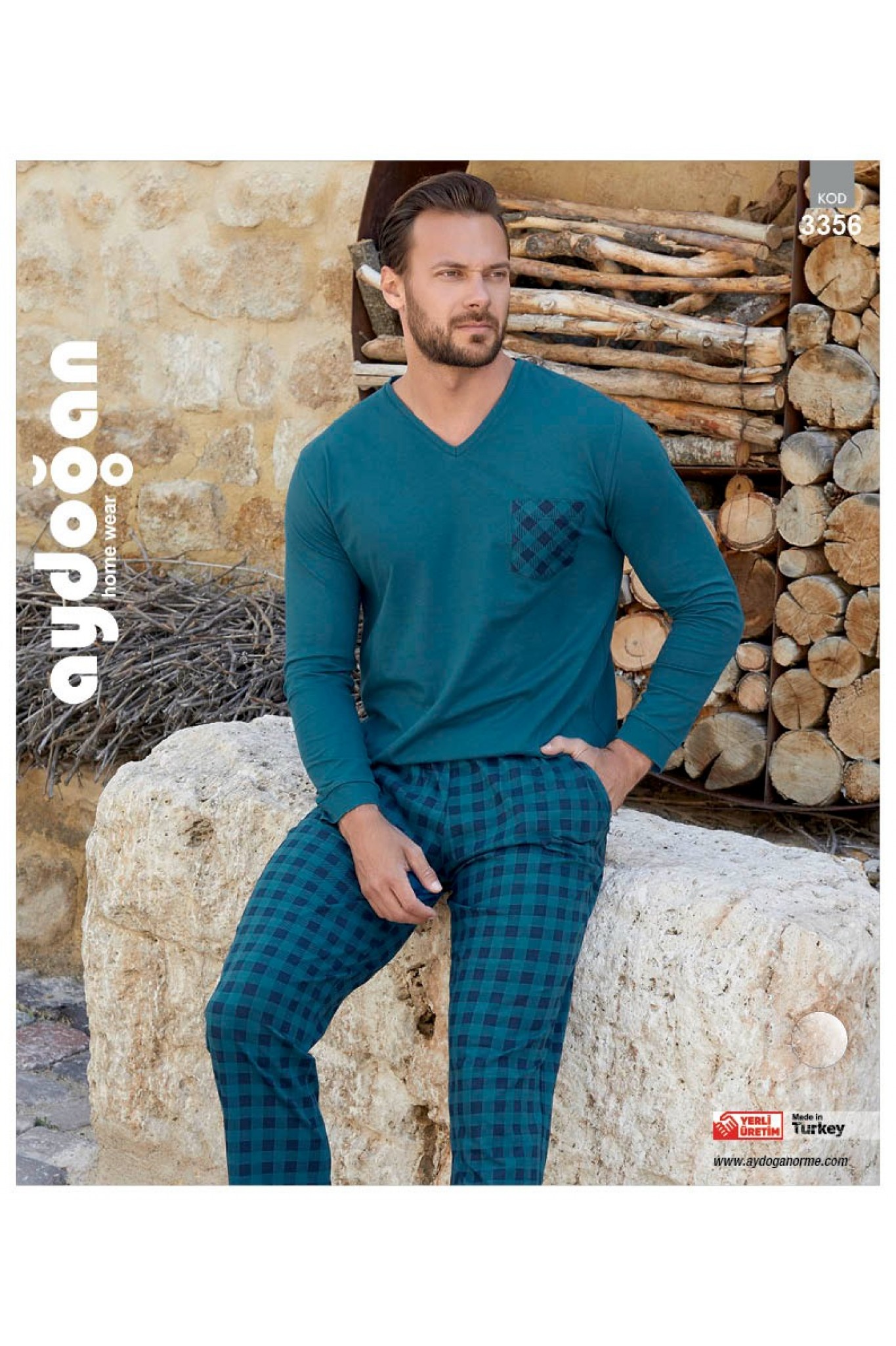 Aydoğan 3356 Erkek Penye Pijama Takım