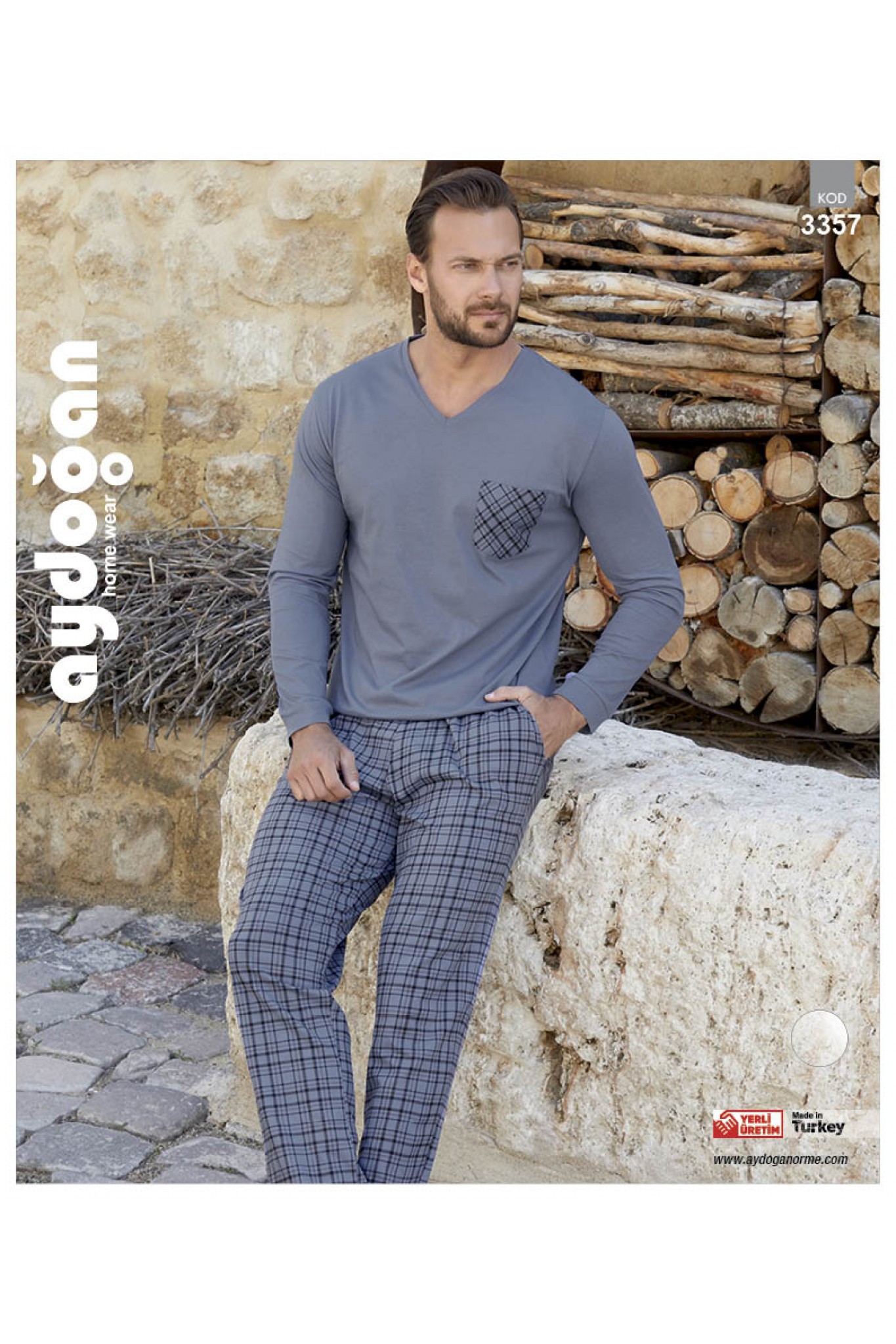 Aydoğan 3357 Erkek Penye Pijama