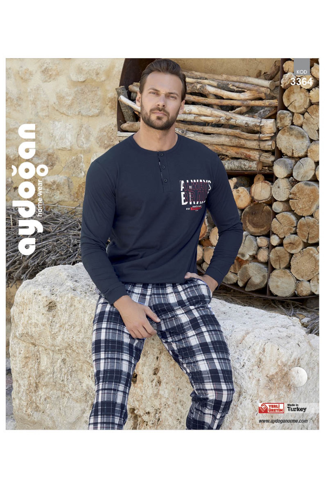 Aydoğan 3364 Erkek Penye Pijama