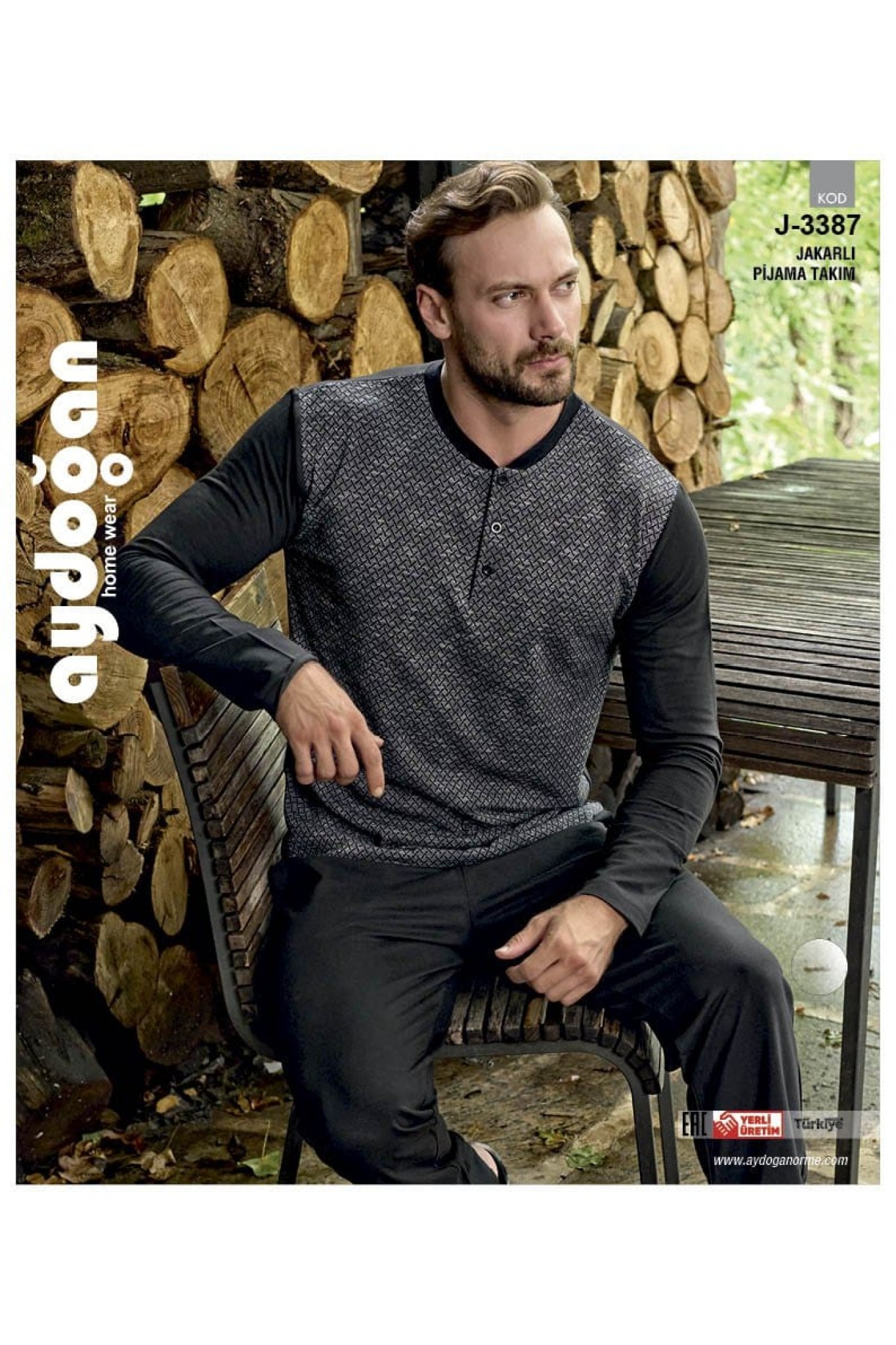Aydoğan 3387 Erkek Jakarlı Pijama Takım