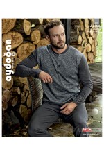 AYDOĞAN 3388 ERKEK JAKARLI U.KOL PİJAMA TAKIM