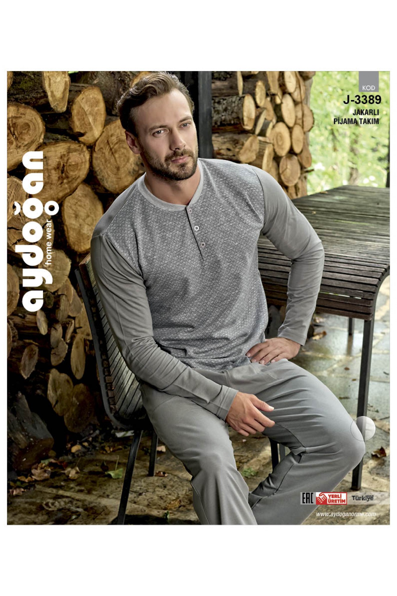 Aydoğan 3389 Erkek Jakarlı Pijama Takım