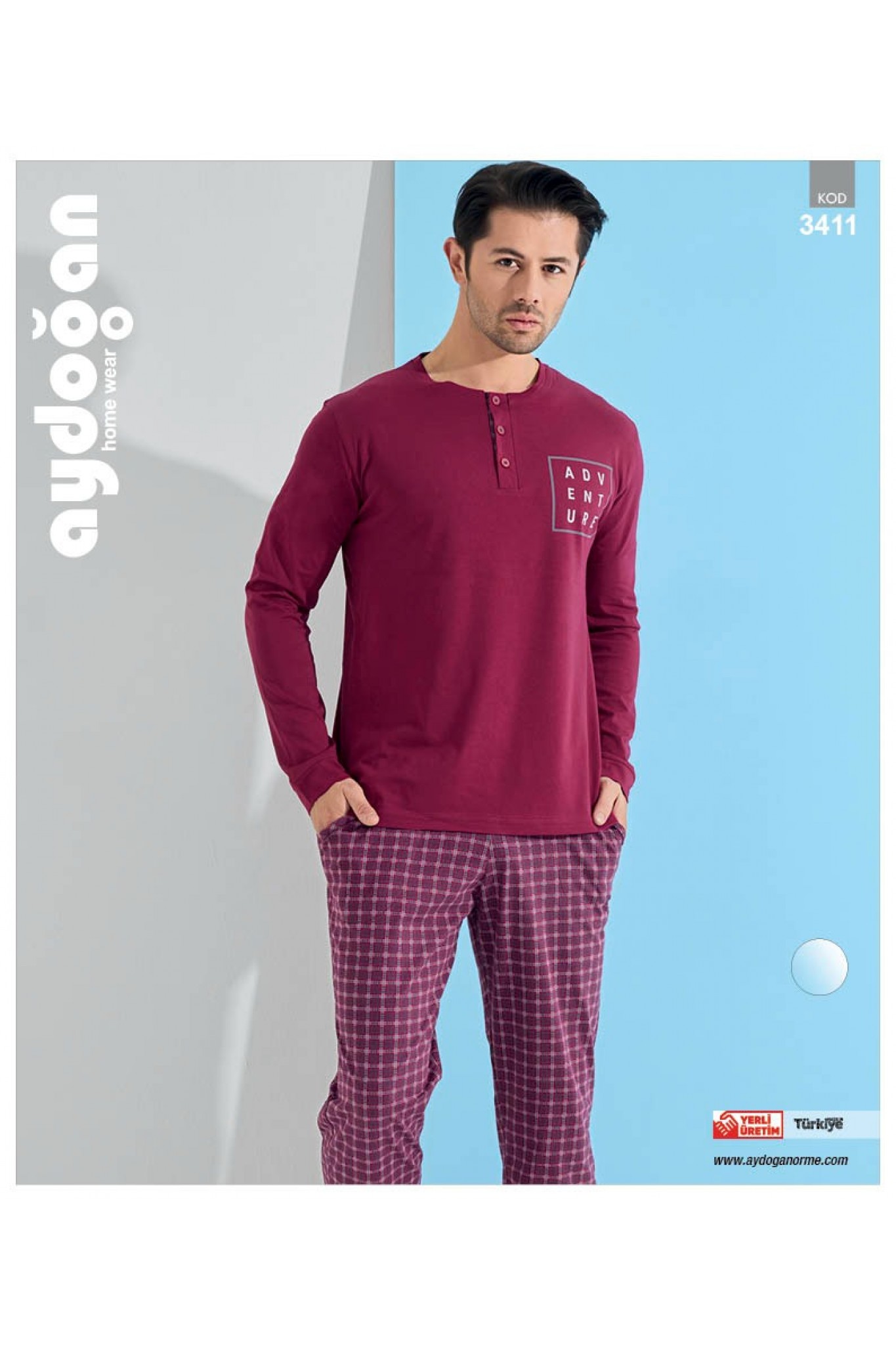 Aydoğan 3411 Erkek Penye Pijama Takım