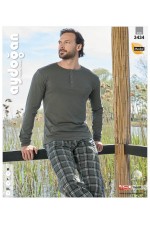 AYDOĞAN 3434  BAY MODAL U.KOL PİJAMA TAKIM