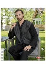 AYDOĞAN 3475  ERKEK JAKARLI O ACIK U.KOL PİJAMA TAKIM