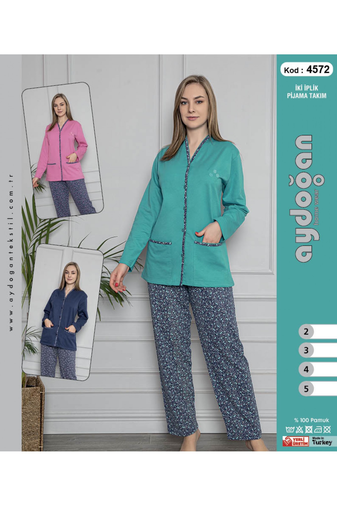 Aydoğan 4572 Kadın İki İp Pijama Takım