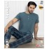Aydoğan 7704 Erkek Modal Patlı Kısa Kollu Pijama Takım