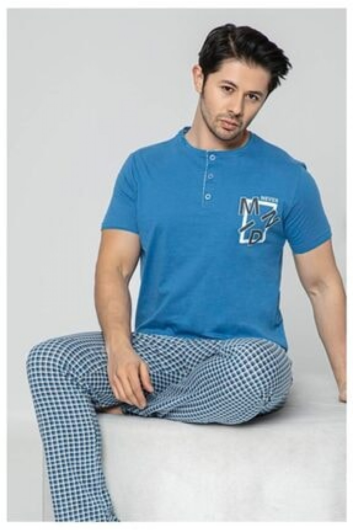 Aydoğan 7863 Erkek Süprem Kısa Kol Pijama Takım