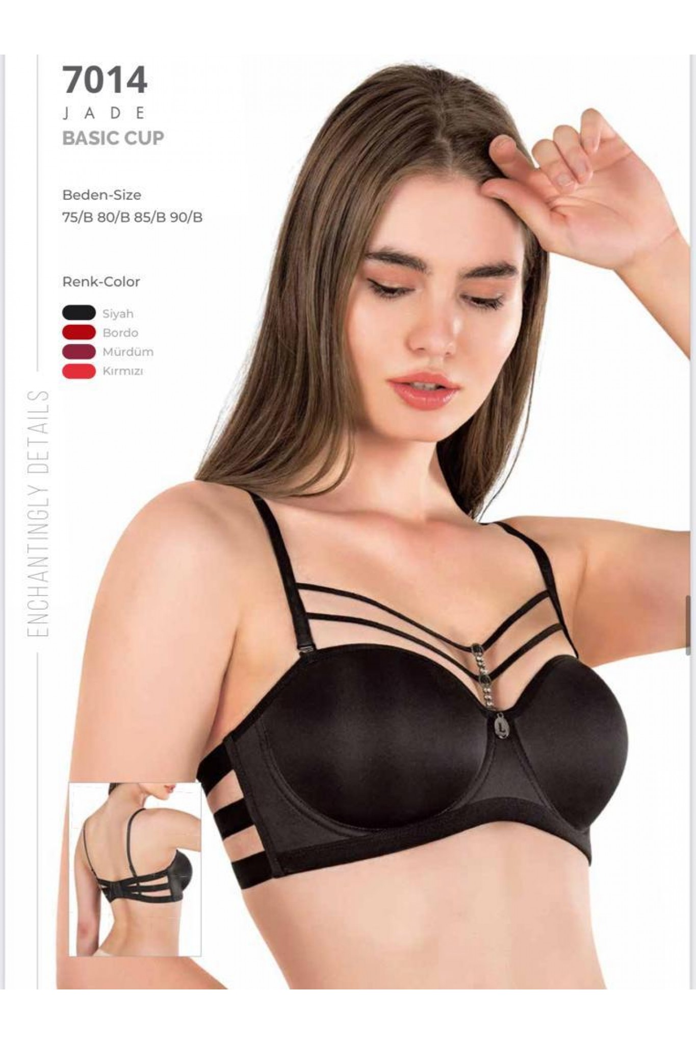 Le Jar Biyeli Şeritli Halkalı Sütyen 7014