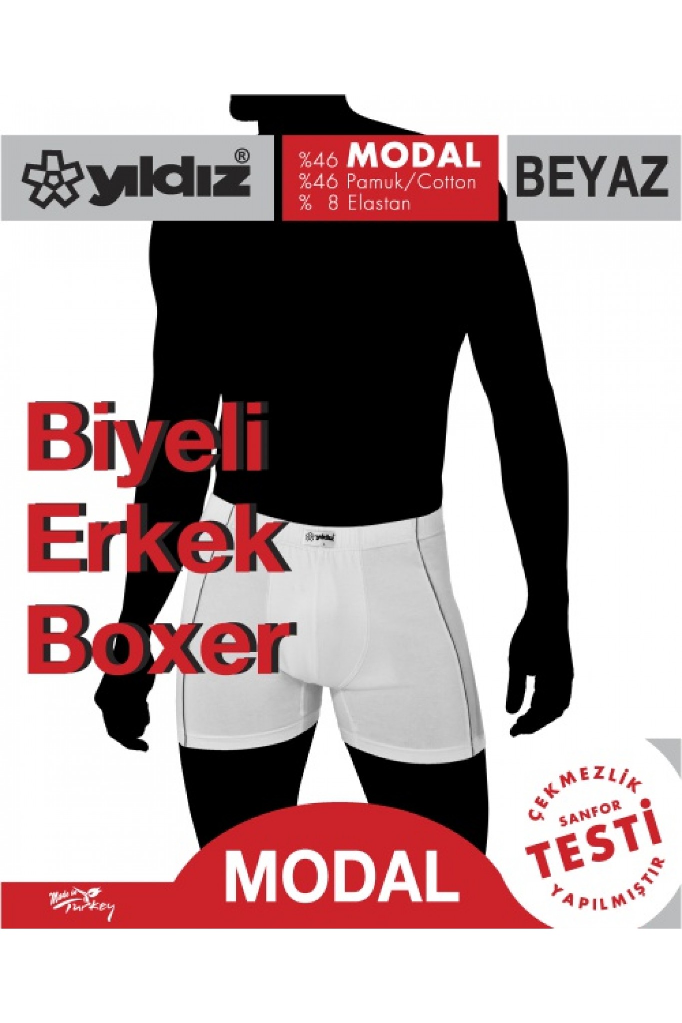 Yıldız 105 Modal Biyeli Likralı Boxer