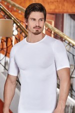 BERRAK 1024 LİKRALI KISA KOL ERKEK BİSİKLET YAKA