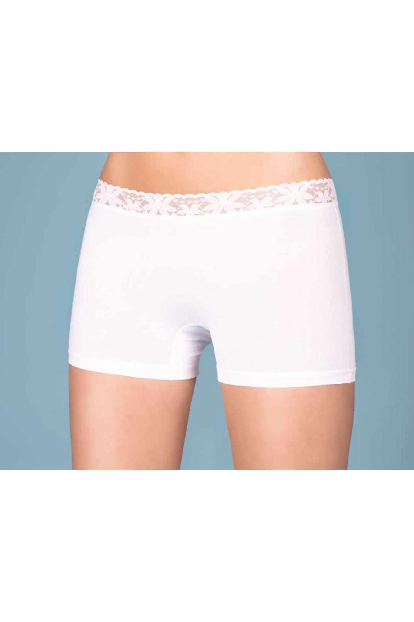 Berrak 2102 Lycralı Süp Kadın Dantelli Boxer