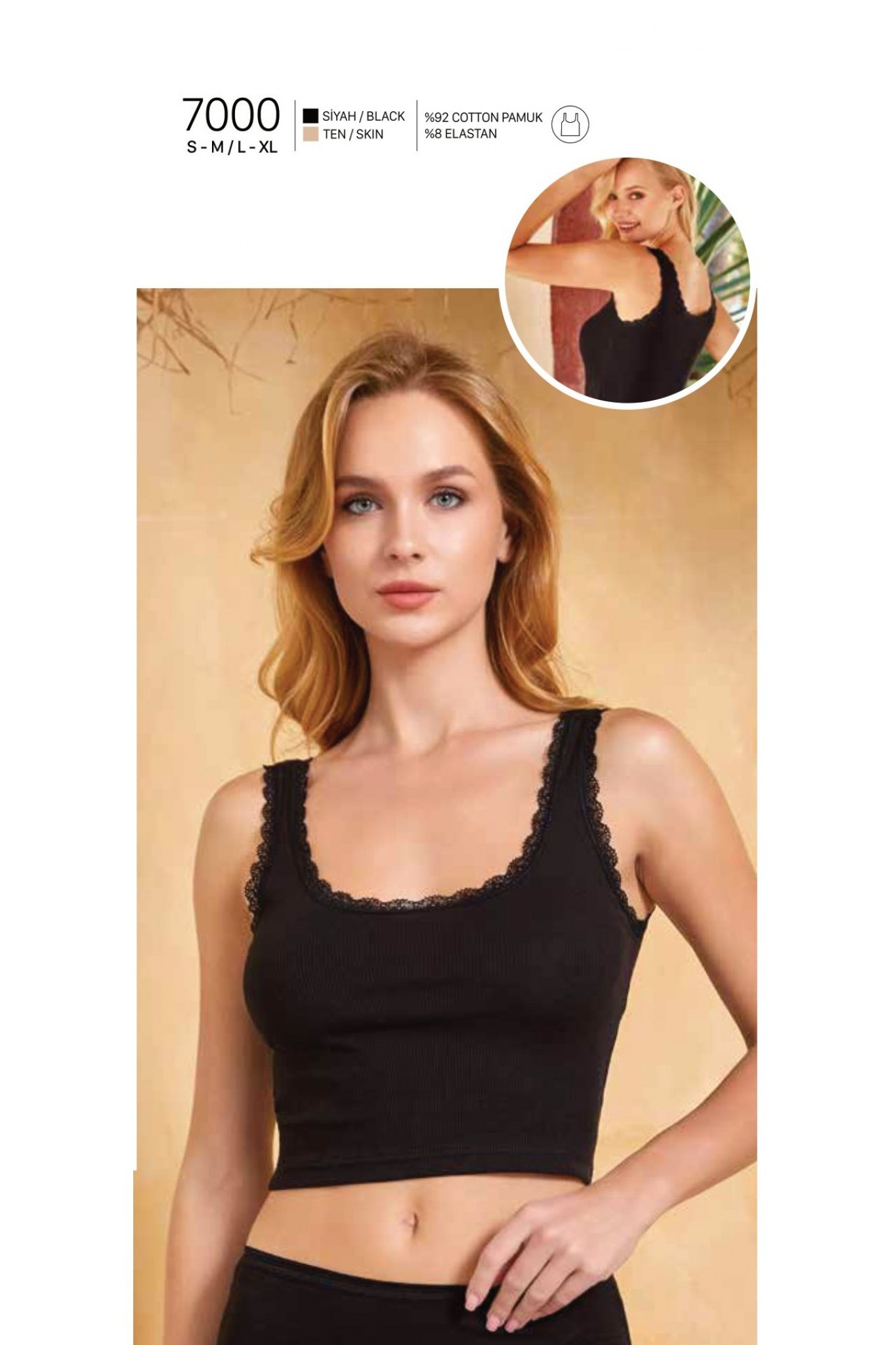 Berrak 7000 Kadın Yarım Atlet Geniş Askılı