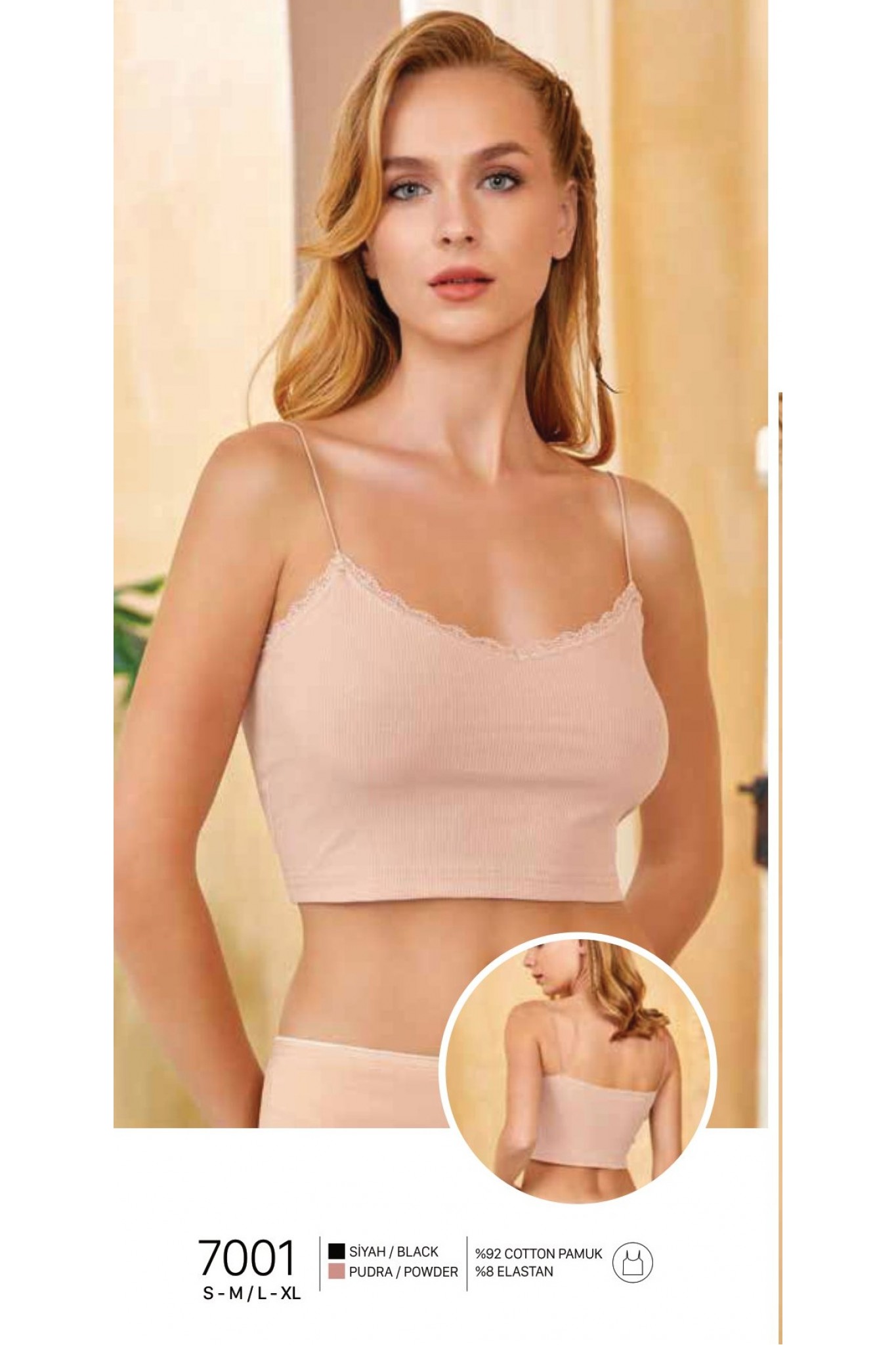 Berrak 7001 Kadın İp Askılı Atlet