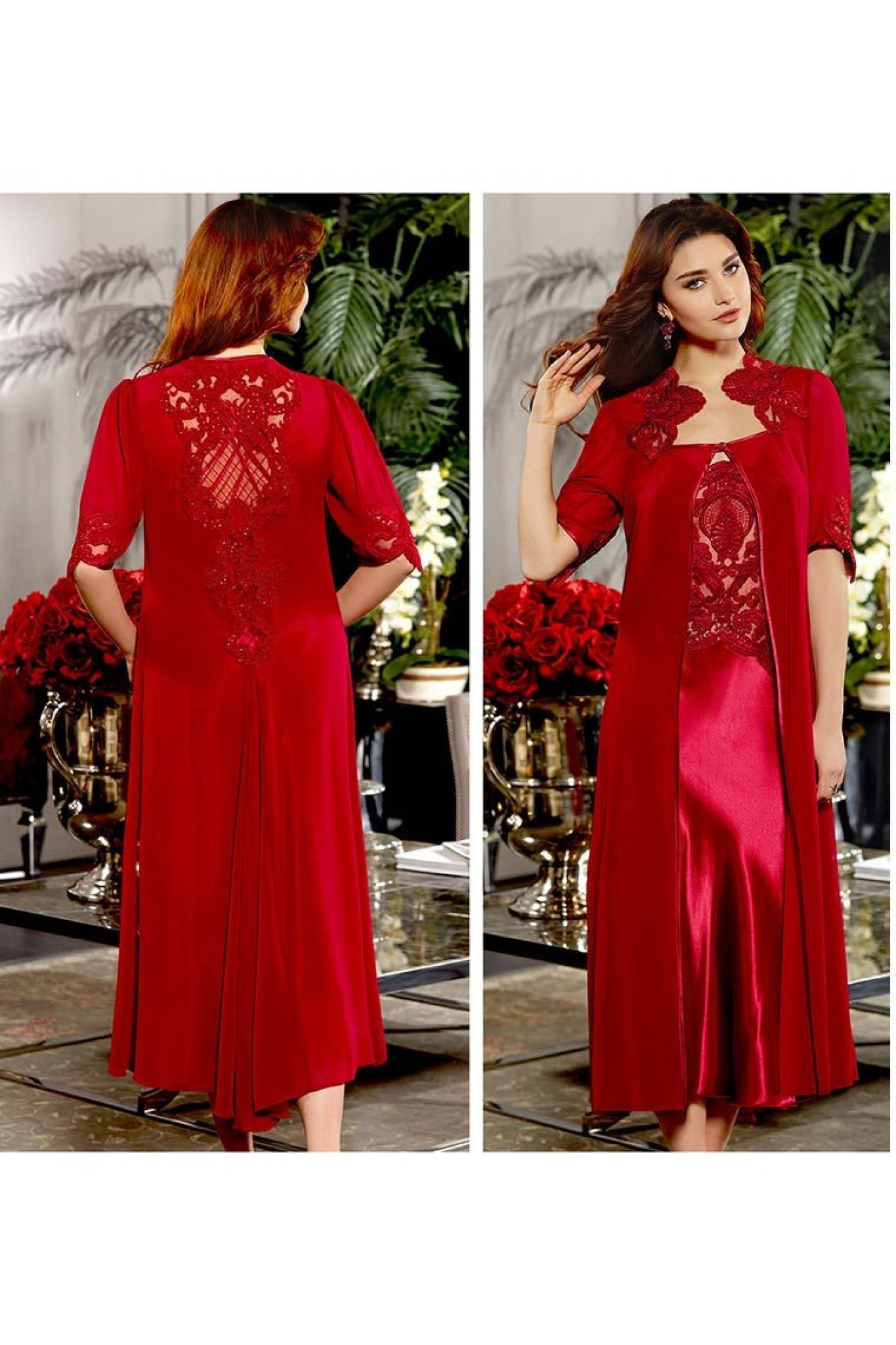 Jeremı 472 Ipek Saten Gecelik