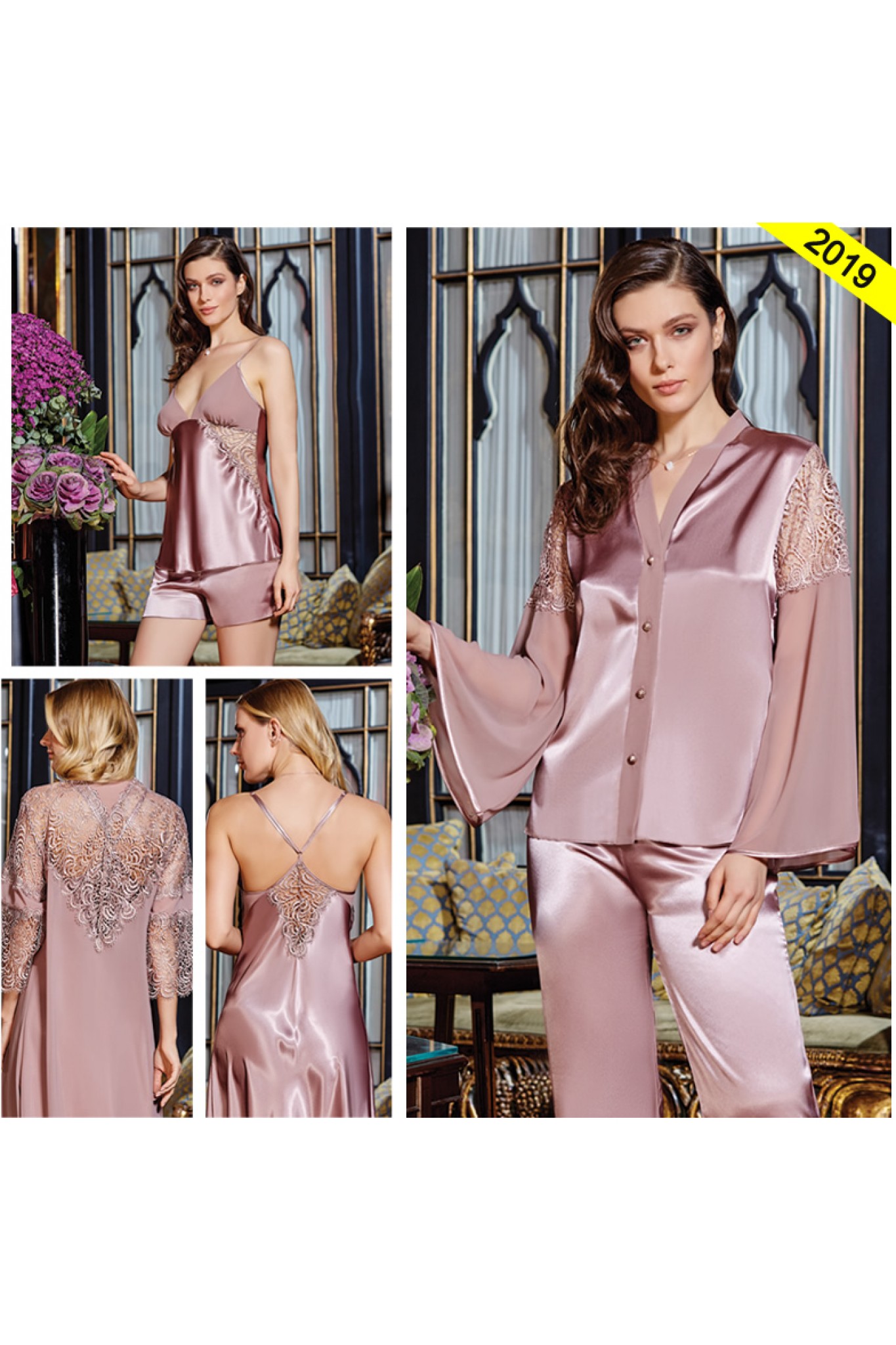 Jeremi 636 İpek Saten Gecelik