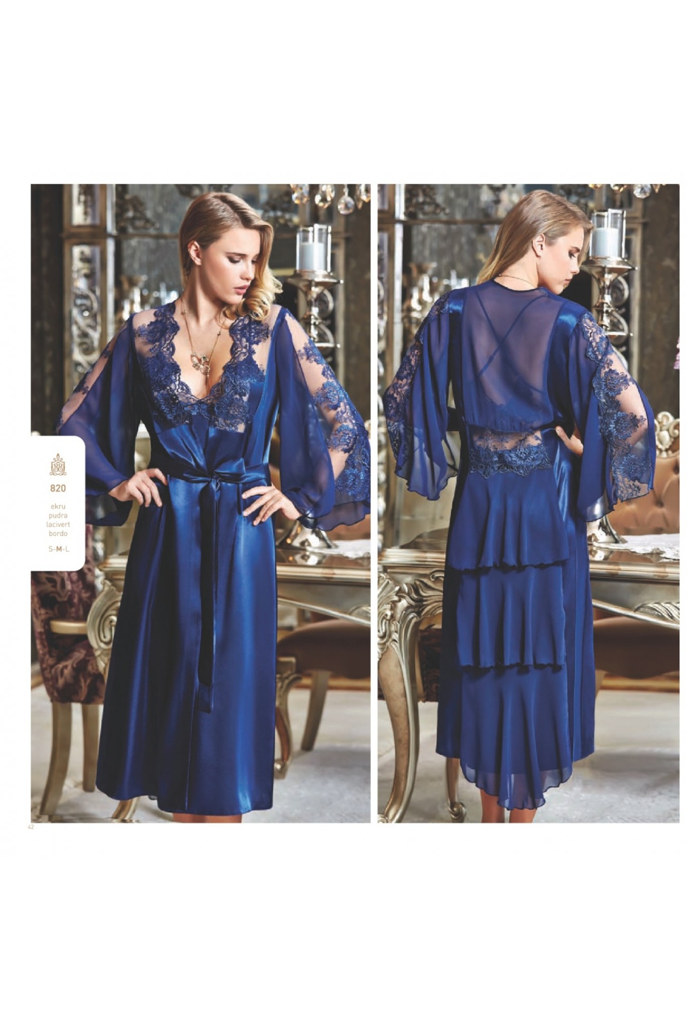 Batısta 820 İpek Saten Gecelik