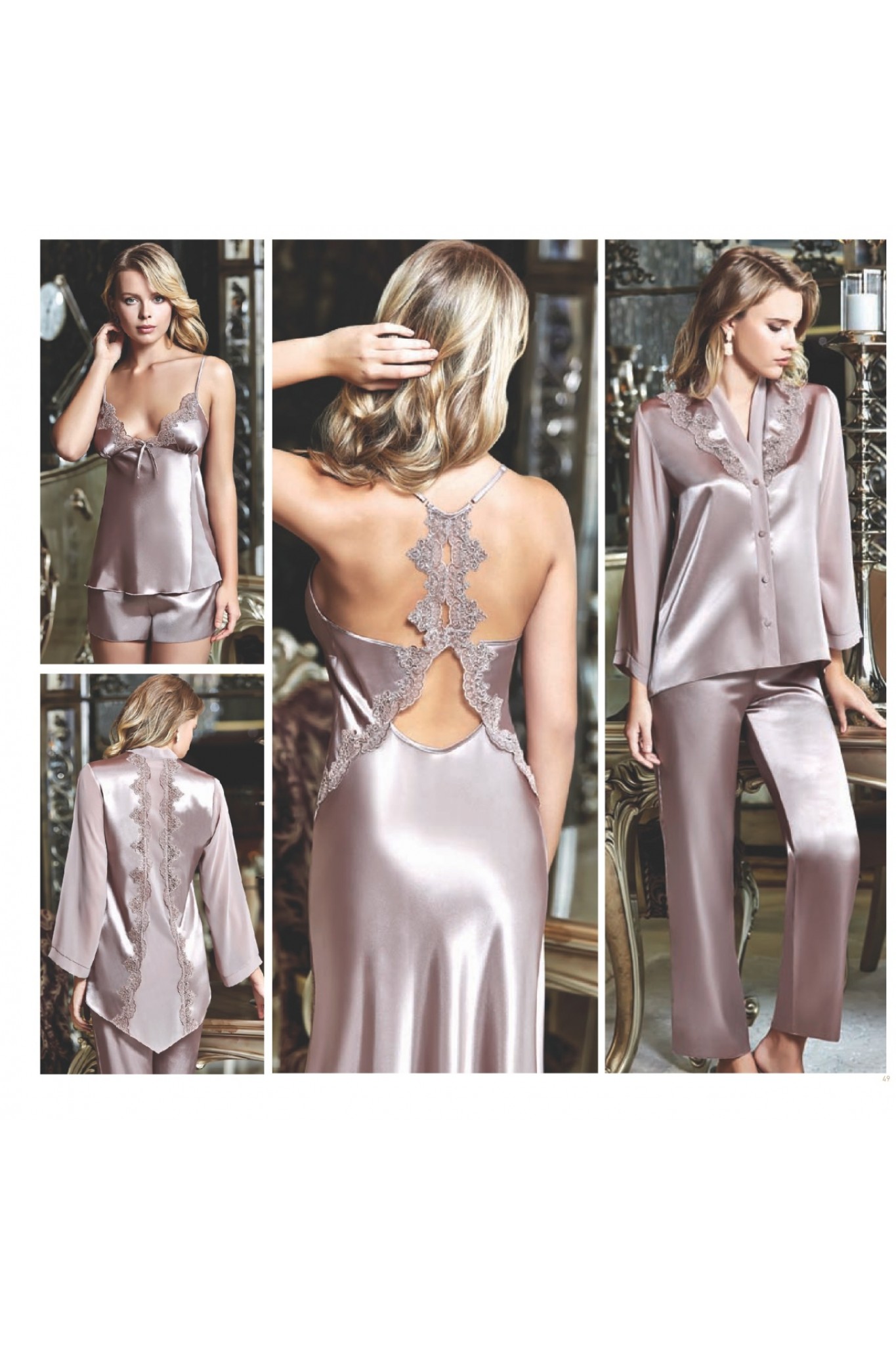 Batısta 840 İpek Saten Gecelik