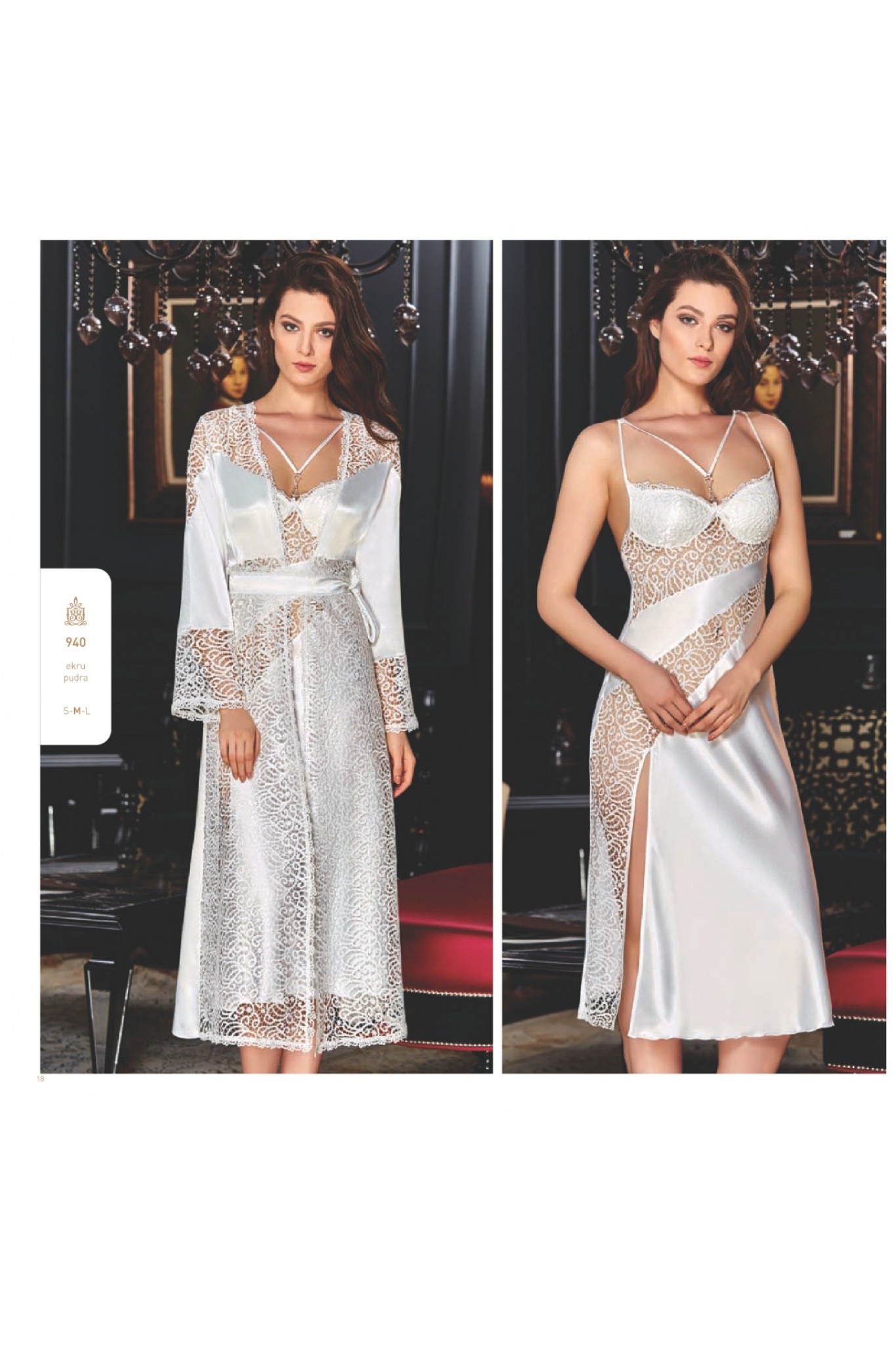 Batısta 940 Saten Gecelik