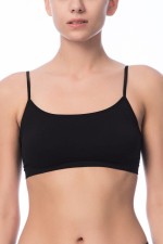 Nbb 2415 Kadın Siyah İnce Askılı Büstiyer