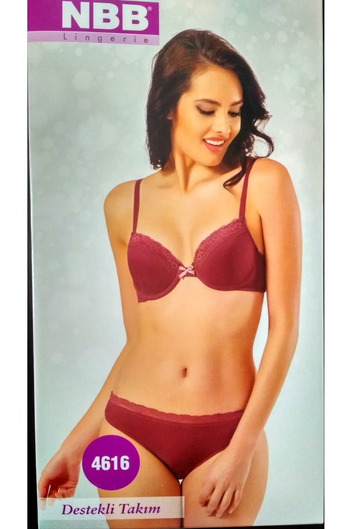 Nbb 4616 Kadın Dantel Detay Sütyen Takım