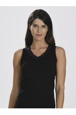 NBB 678 Geniş Askı Dantelli Ribana Kadın Atlet