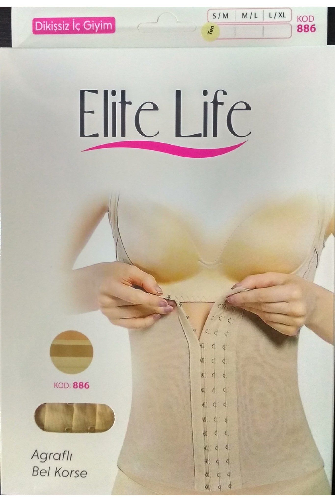 Elite Life 886 Kadın Agraflı Bel Korse