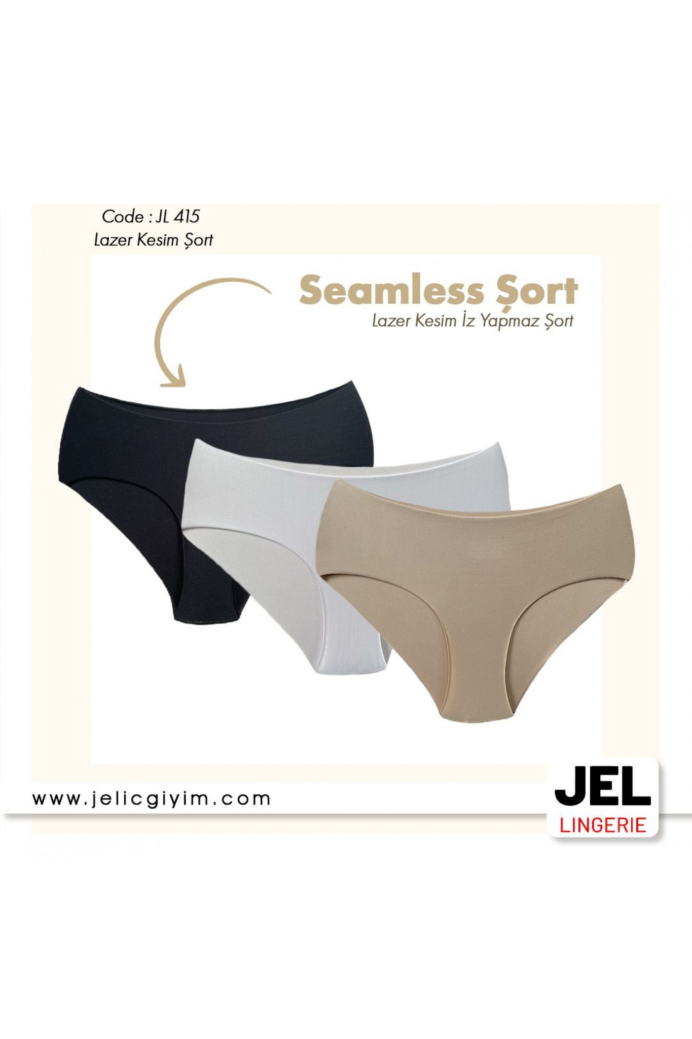 Jel 0415 Lazer Kesim Sort 12'li