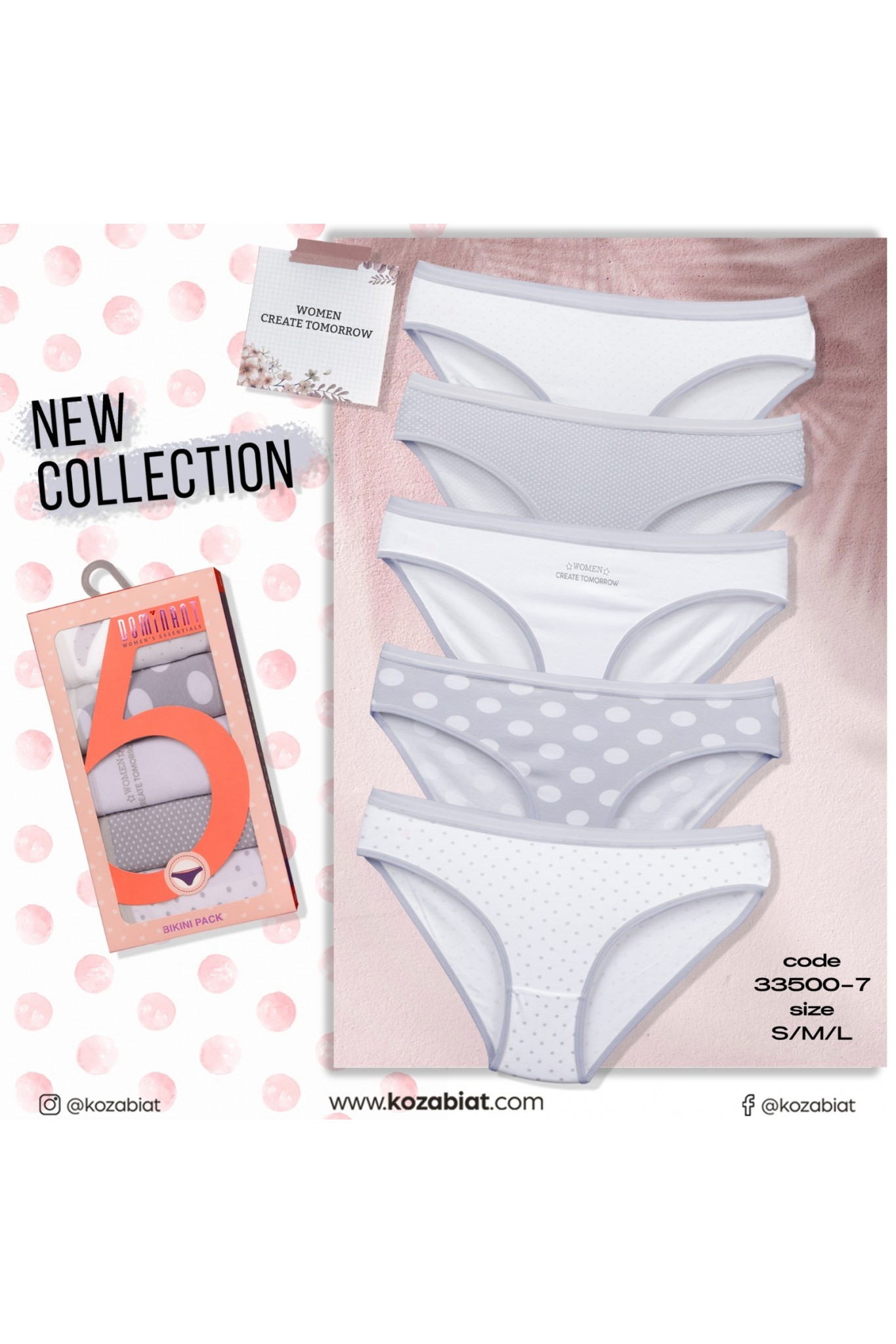 KOZABİAT DOMINAT 33500 BAYAN 5Lİ KÜLOT