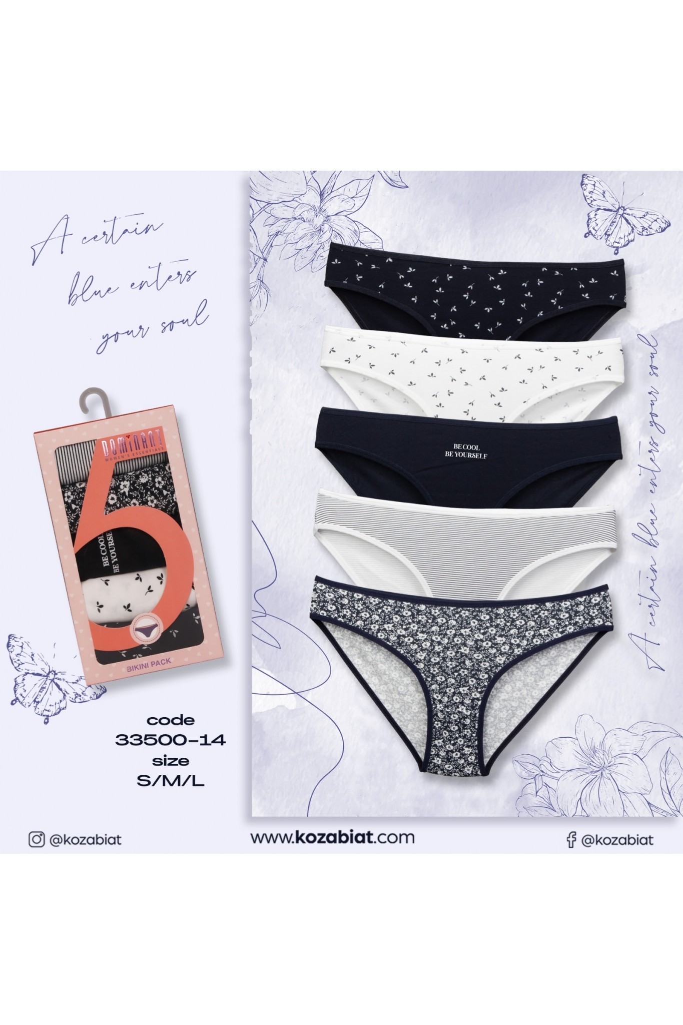 KOZABİAT DOMINAT 33500 BAYAN 5Lİ KÜLOT