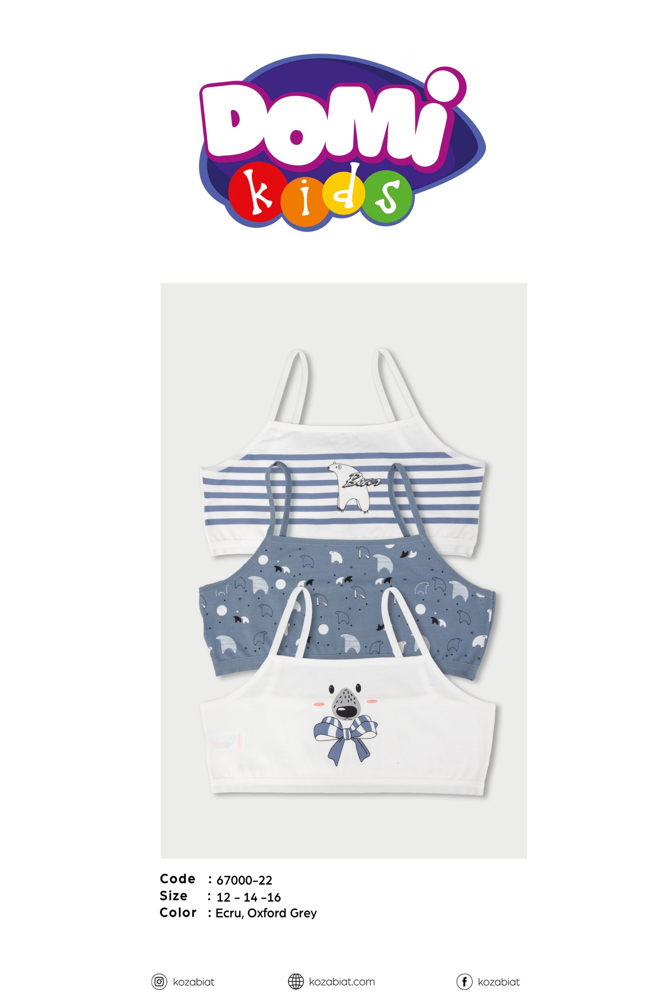 Kozabiat 67000 Kız Çocuk Bustiyer 10'lu