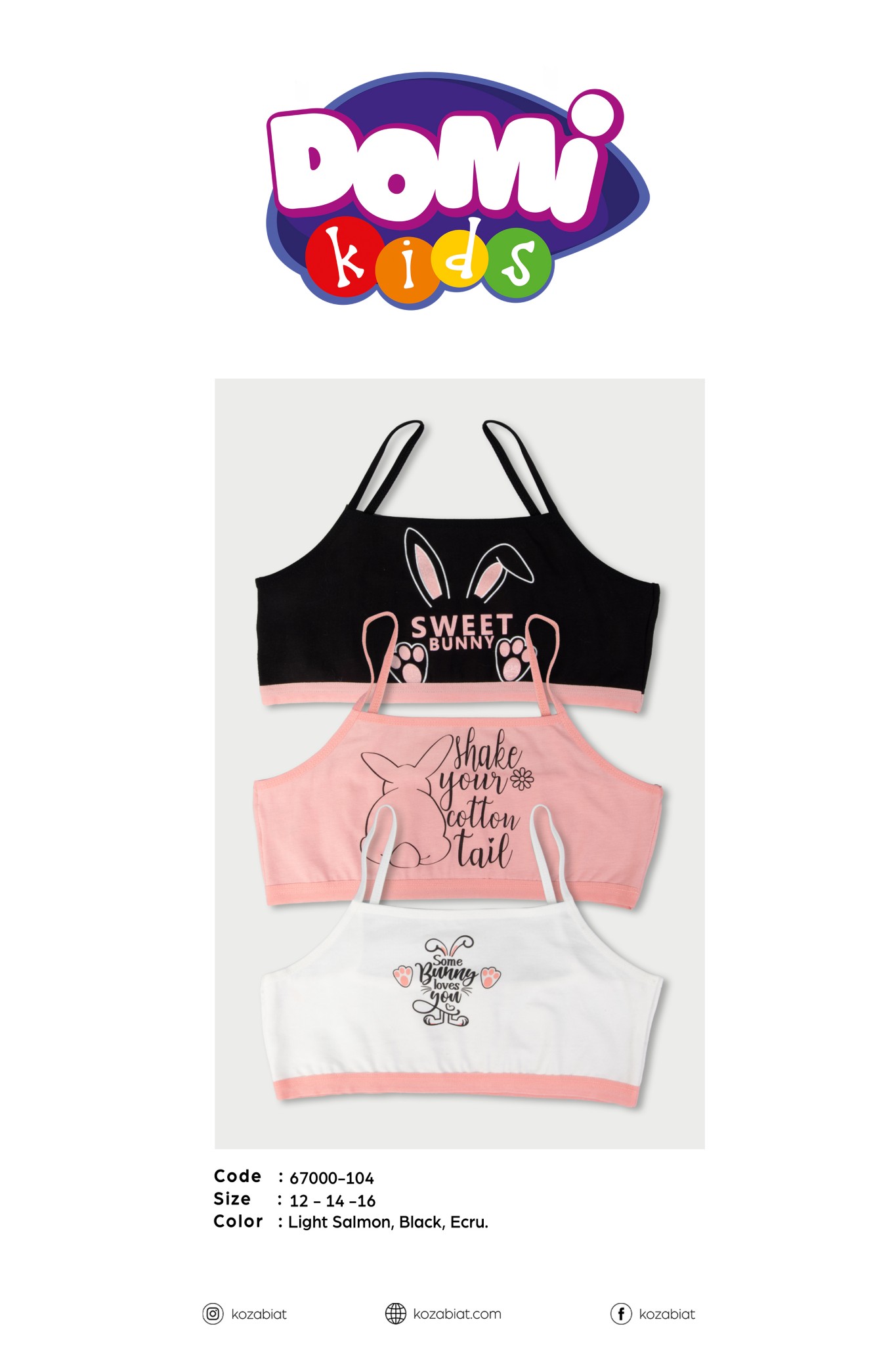 KOZABİAT 67000 KIZ ÇOCUK BUSTİYER 10LU