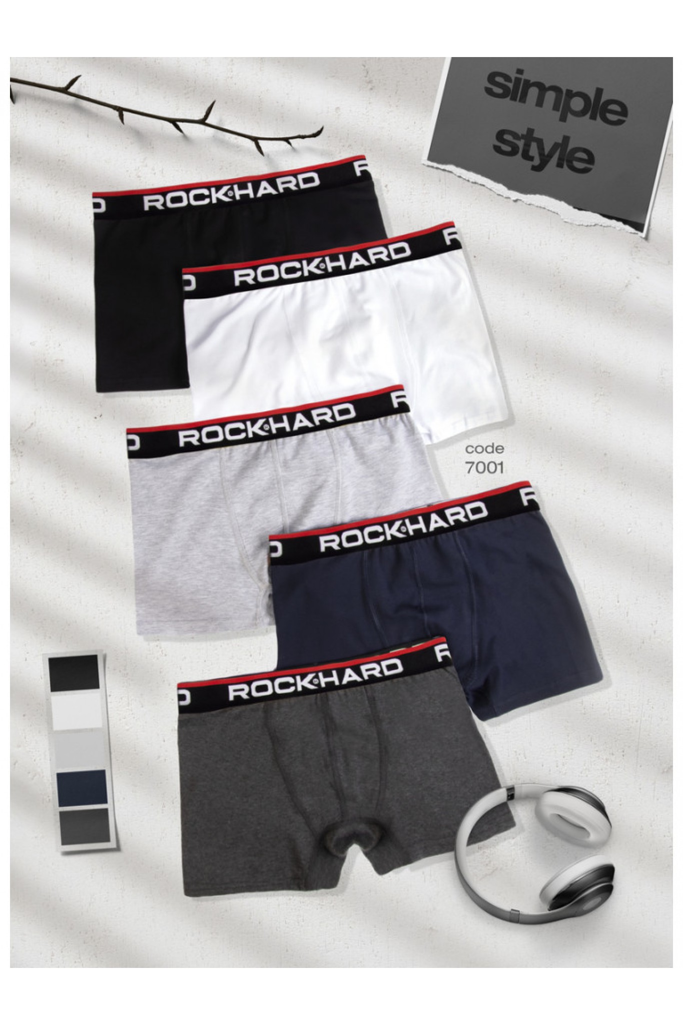 Rock Hard Erkek Boxer 7001