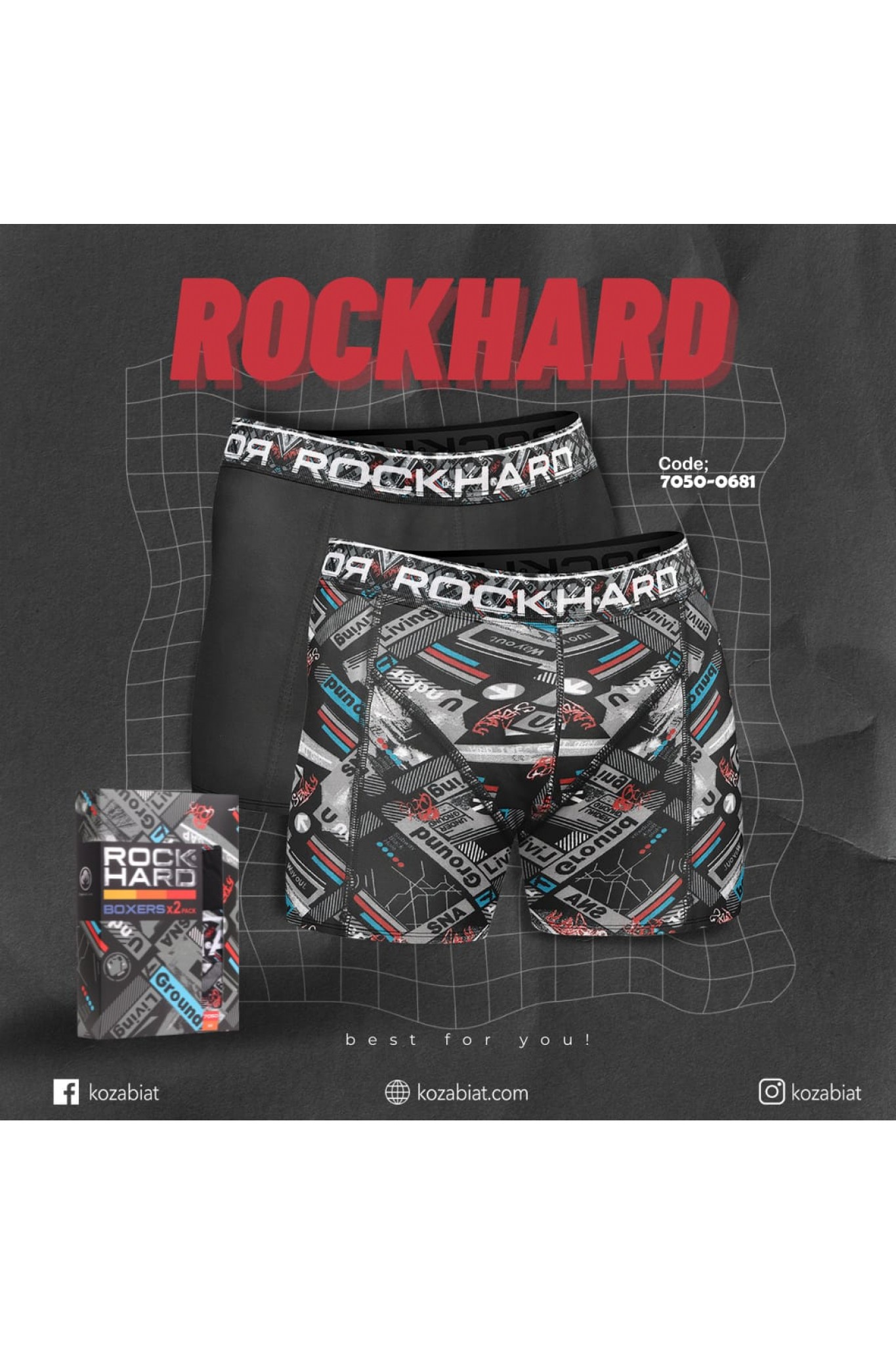 ROCK HARD ERKEK 2Lİ BOXER