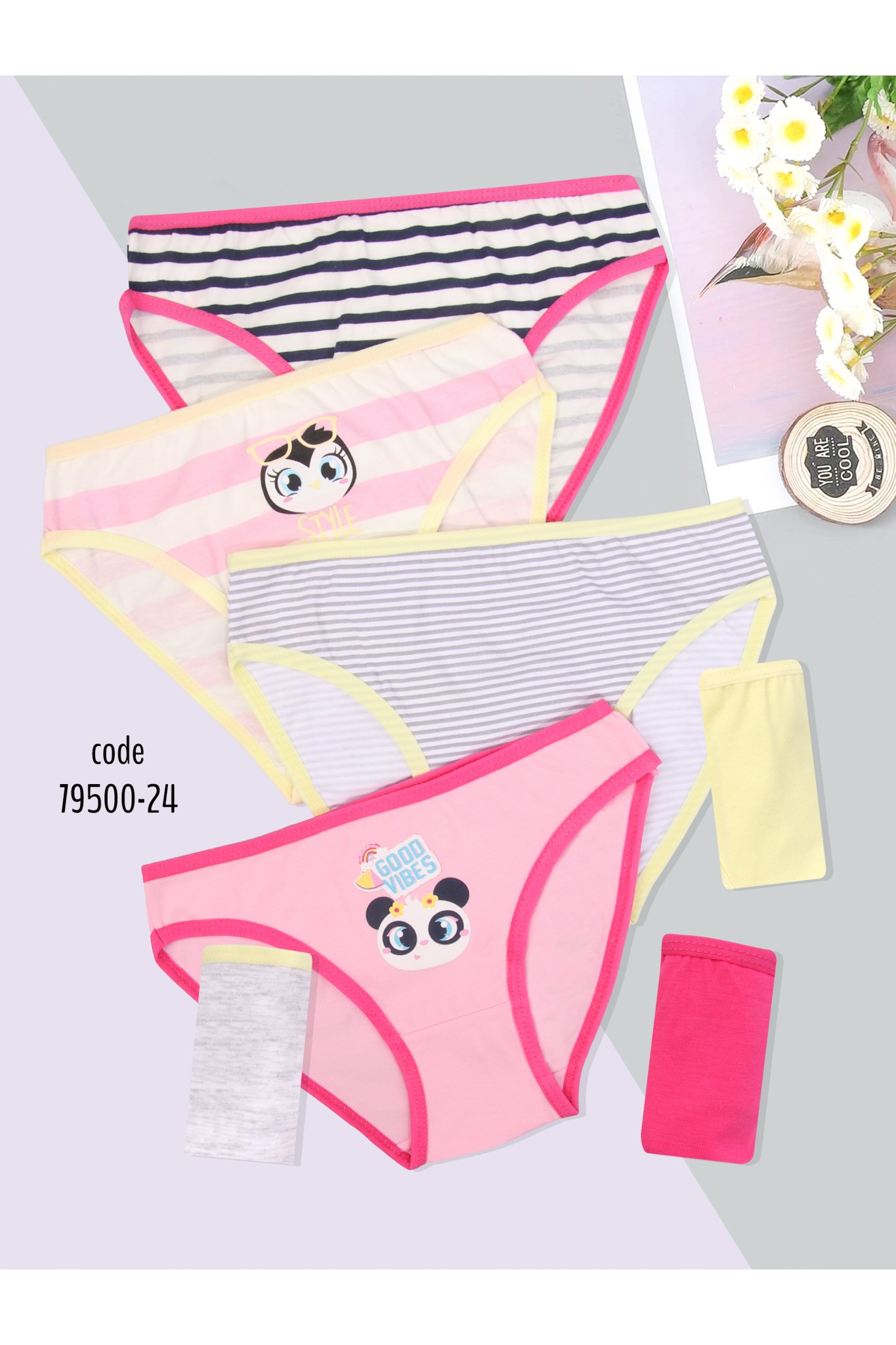 Kozabiat Domi Kıds Kız Çocuk 7'li Külot