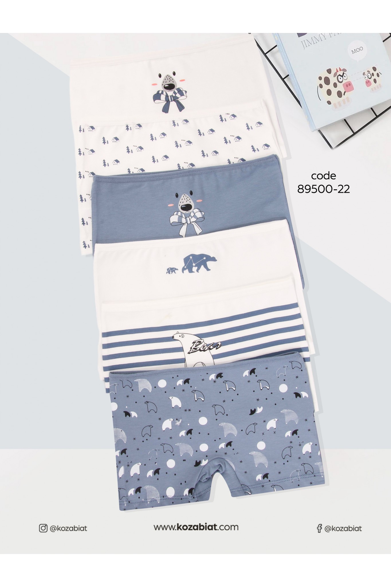 KOZABİAT DOMİ KIDS KIZ ÇOCUK 6Lİ BOXER